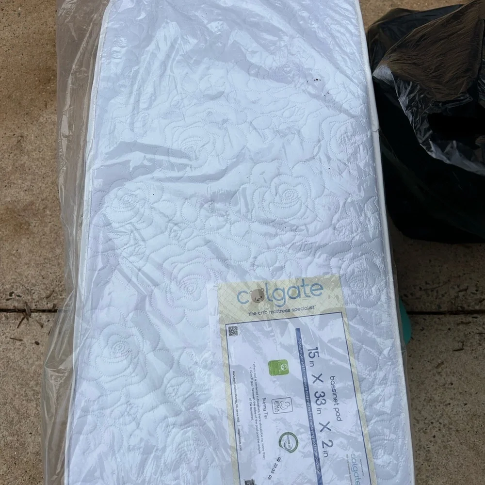 Colgate White Bassinet Mattress